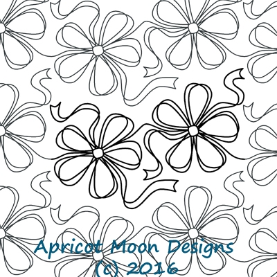 Digital Quilting Design Ribbons'n'Bows by Apricot Moon.