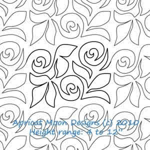 Digital Quilting Design Rose Garden by Apricot Moon.