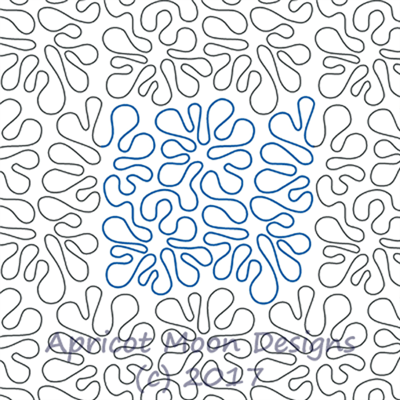 Digital Quilting Design Splat by Apricot Moon.