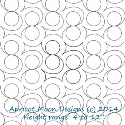 Digital Quilting Design Swing by Apricot Moon.