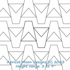 Digital Quilting Design Tumbler by Apricot Moon.