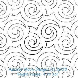 Digital Quilting Design Turbulence by Apricot Moon.