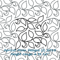 Digital Quilting Design Wedding Vine by Apricot Moon.