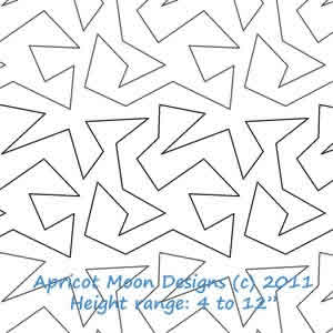 Digital Quilting Design Zig Zag by Apricot Moon.