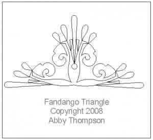 Digital Quilting Design Fandango Triangle by Abby Thompson.