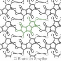 Digital Quilting Design Molecular Geometry by Brandon Smythe.