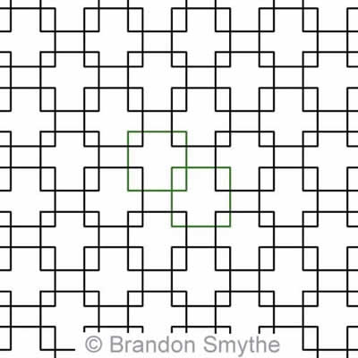 Digital Quilting Design Simple Squares by Brandon Smythe.