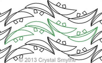 Digital Quilting Design Diastema 2 by Crystal Smythe.