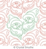 Digital Quilting Design Jolly Santa by Crystal Smythe.