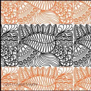 Digital Quilting Design Zendoodle 3 by Crystal Smythe.