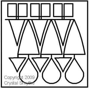 Digital Quilting Design Egyptian Bead Border by Crystal Smythe.