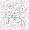 Digital Quilting Design Cyndi's Feathers and Swirls by Cyndi Herrmann.