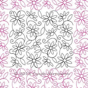 Digital Quilting Design Cyndi's Daisy Swirl by Cyndi Herrmann.