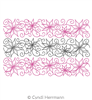 Digital Quilting Design Snowflake Swirl Border 2 by Cyndi Herrmann.