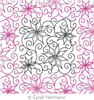 Digital Quilting Design Snowflake Swirl Block or Panto by Cyndi Herrmann.