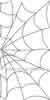 Digital Quilting Design Spider Web Half Block by Cyndi Herrmann.