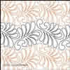 Digital Quilting Design Easy Does It Feather by Celine Spader.