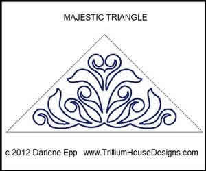 Digital Quilting Design Majestic Triangle by Darlene Epp.