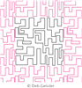 Digital Quilting Design A-Maze-Ing 2 E2E by Deb Geissler.