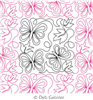 Digital Quilting Design Asian Elegance Butterfly 2 E2E by Deb Geissler.