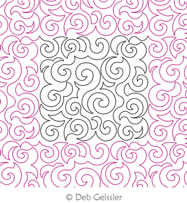 Digital Quilting Design Deb's Swirls 1 by Deb Geissler.