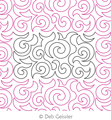 Digital Quilting Design Deb's Swirls 2 by Deb Geissler.