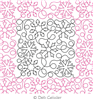 Digital Quilting Design Snowflakes 1 E2E by Deb Geissler.