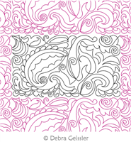 Paisley Swirls 2 E2E by Deb Geissler. This image demonstrates how this computerized pattern will stitch out once loaded on your robotic quilting system. A full page pdf is included with the design download.