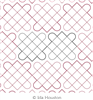 Woven Quatrefoil Panto 2 by Ida Houston. This image demonstrates how this computerized pattern will stitch out once loaded on your robotic quilting system. A full page pdf is included with the design download.