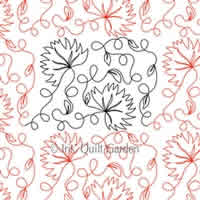 Digital Quilting Design Cardinal Climbers E2E by Iris QuiltGarden.