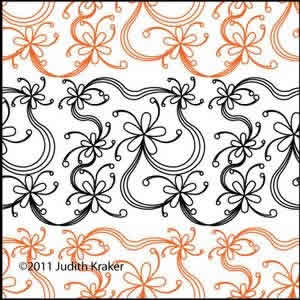 Digital Quilting Design Judith's Daisy Swirl by Judith Kraker.