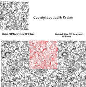 Digital Quilting Design JK Tavishing Background p2p by Judith Kraker.