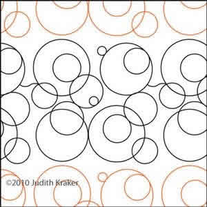 Digital Quilting Design Circles Panto by Judith Kraker.