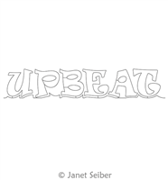 Digitized Longarm Quilting Design Encouraging Words - Upbeat was designed by Janet Seiber.