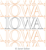 Digitized Longarm Quilting Design Schools - Iowa was designed by Janet Seiber.