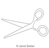 Digitized Longarm Quilting Design Scissors Motif was designed by Janet Seiber.
