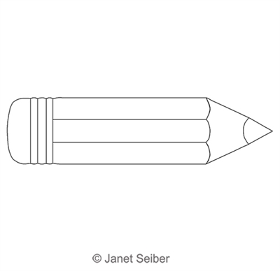 Digitized Longarm Quilting Design Stubby Pencil Motif was designed by Janet Seiber.