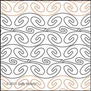 Digital Quilting Design IDK by Judy Vallely.