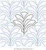 Digital Quilting Design Acanthus by Keryn Emmerson.