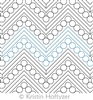 Digital Quilting Design Kristin's Chevron by Kristin Hoftyzer.