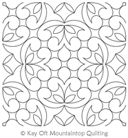 Digital Quilting Design Dutch Baby Block 5 by Mountaintop Quilting Studio.