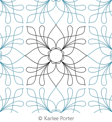 Digitized Longarm Quilting Design Andrea was designed by Karlee Porter.