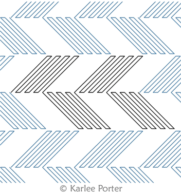 Digital Quilting Design Braid Border Narrow by Karlee Porter.