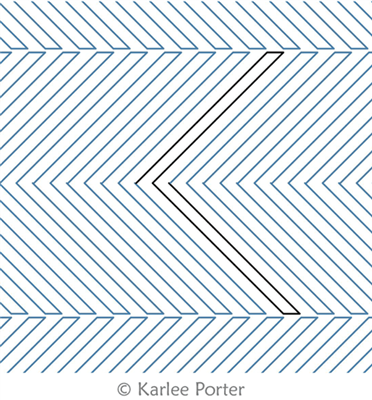 Digital Quilting Design Chevron Border Narrow by Karlee Porter.