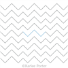 Digitized Longarm Quilting Design Chevron Uneven was designed by Karlee Porter.