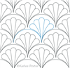 Digitized Longarm Quilting Design Clamshell Duchess was designed by Karlee Porter.