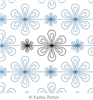 Digital Quilting Design Daisy Chain 2 by Karlee Porter.