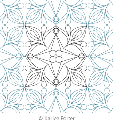 Digitized Longarm Quilting Design Diana was designed by Karlee Porter.