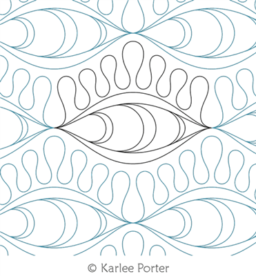 Digitized Longarm Quilting Design Double Wavy Contour was designed by Karlee Porter.