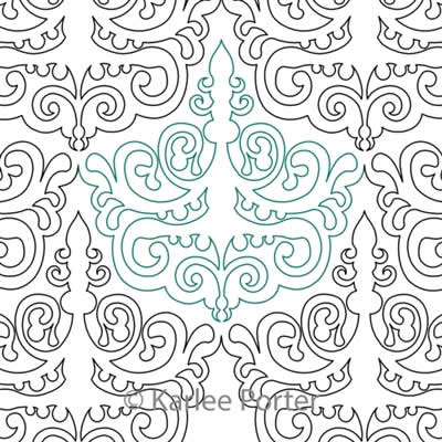 Digital Quilting Design Elegance by Karlee Porter.